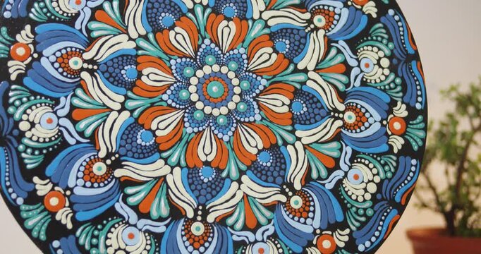 Pintura, mandala, puntillismo