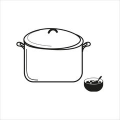 кастрюля с миской