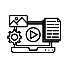 content management icon