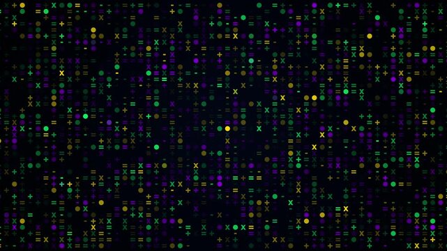 Geometric mathematic shape technologic video animated background