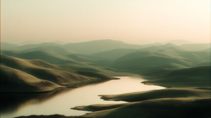 Obraz premium sunrise in mountains