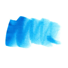 blue watercolor stroke design element