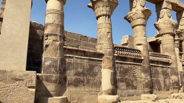 Temple of Isis at Philae Island in Aswan, Egypt