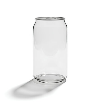 Latinha de alum&iacute;nio transparente, linda latinha de pl&aacute;stico transparente 