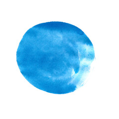 blue water paint circle stain element