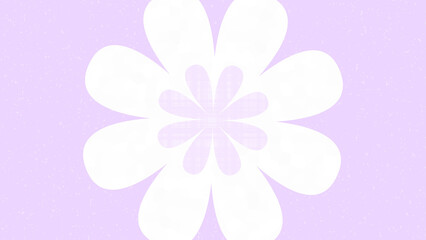 柔らかい薄紫色の花が広がる優しい雰囲気の壁紙イラスト