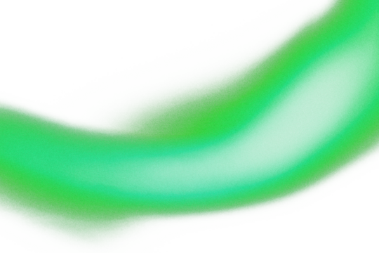 Grainy multicolor gradient shape cutout on transparent background, green vibrant color noisy gradient overlay effect realistic cutout, grunge texture effect