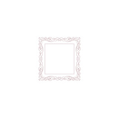 Ornate Pink Floral Frame Design