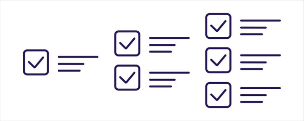 Minimal Checklist Icon with Task List for Productivity and Workflow