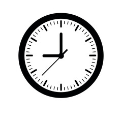 Clock time illustration showing nine o clock for time management and schedule planning concept vector image