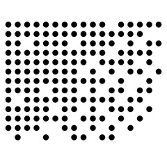 Abstract Black and White Dots and Squares Pattern