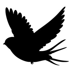 Bird Silhouette Illustration Element
