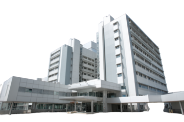 Modern Regional Cancer Centre Hospital Exterior on Transparent Background