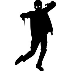 Halloween Zombie Silhouette