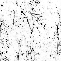 Ink drops and splashes. black Blotter spots, liquid paint drip drop splash and ink splatter on transparent. Artistic dirty grunge abstract spot. monochrome drip splash, splat messy inkblot
