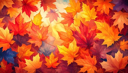Fototapeta premium Autumn leaves background