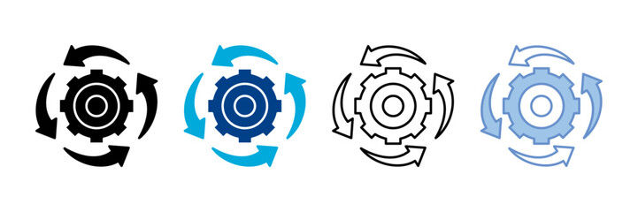 Operation Icon Set Multiple Style Collection