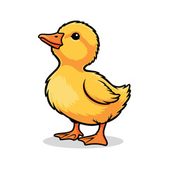 yellow duck vector with WHITE BACKGROUND