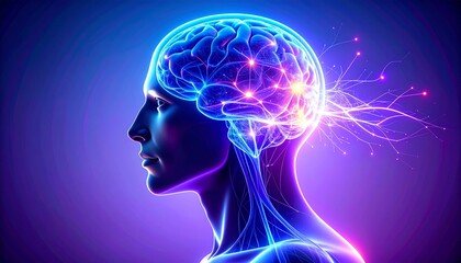Obraz premium Brain idea flow