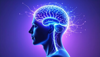 Obraz premium Brain idea flow