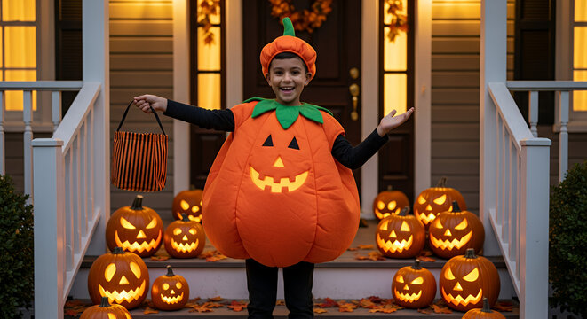 halloween kids in costume