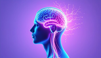 Obraz premium Brain idea flow