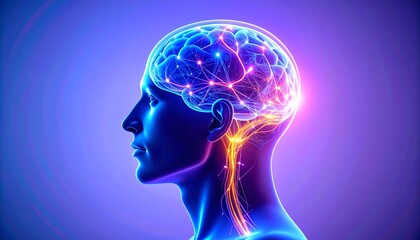 Obraz premium Brain idea flow
