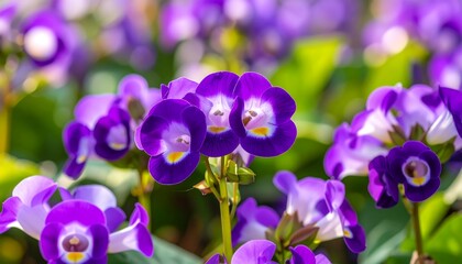 Close-up of vibrant purple flowers