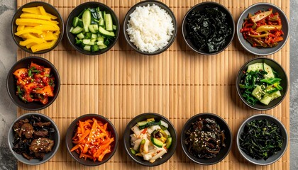 Korean Banchan A Colorful Array of Authentic Side Dishes, a Culinary Delight