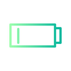 low battery gradient icon