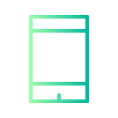 mobile phone gradient icon