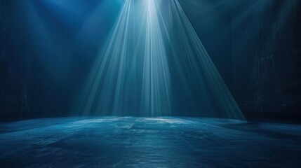 Abstract Blue Background with Spotlight Effects