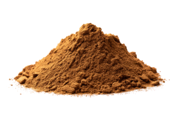 Pile of Brown Road Base Aggregate on Transparent Background