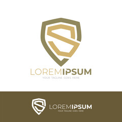 Security logo, C and S logo with shield design vector, CS logos