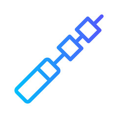 Fototapeta premium skewer gradient icon