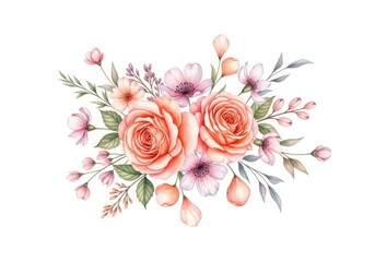 Delicate Peach and Pink Floral Arrangement for Celebrations