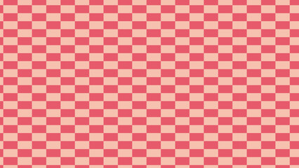 Retro pink and cream checkerboard pattern with subtle texture and repeating squares