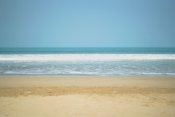 Soaking in this moment. Sun, sand, and the soothing sound of the waves.