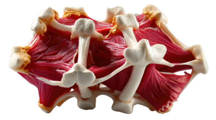 Detailed anatomy of human Musculoskeletal System: Explore the intricate and awe-inspiring complexity of the human body, highlighting the interplay between bones, muscles, and connective tissues.