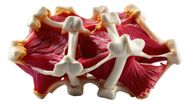 Detailed anatomy of human Musculoskeletal System: Explore the intricate and awe-inspiring complexity of the human body, highlighting the interplay between bones, muscles, and connective tissues.