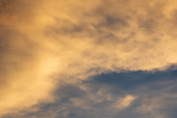 夏の空　夕暮れの時の空と雲292