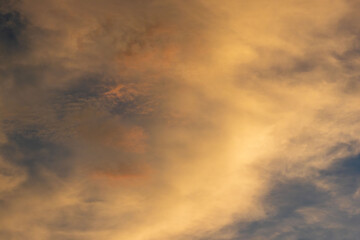 夏の空　夕暮れの時の空と雲293