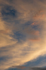 夏の空　夕暮れの時の空と雲290