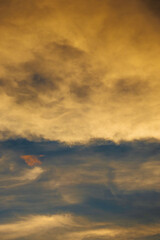 夏の空　夕暮れの時の空と雲296