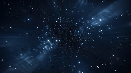 Vast expanse of the cosmos with countless bright stars and nebulae creating a mesmerizing deep space journey through the universe