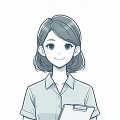 案内をする女性
