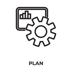 Plan Vector, Icon Or Logo Sign Isolated Symbol Illustration