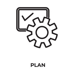 Plan Vector, Icon Or Logo Sign Isolated Symbol Illustration