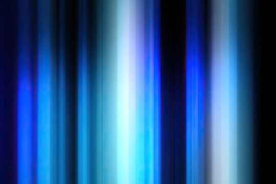 Abstract vertical streaks of vibrant blue, white, and dark hues