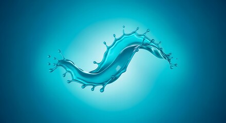 Obraz premium Water Splash Graphic Design.